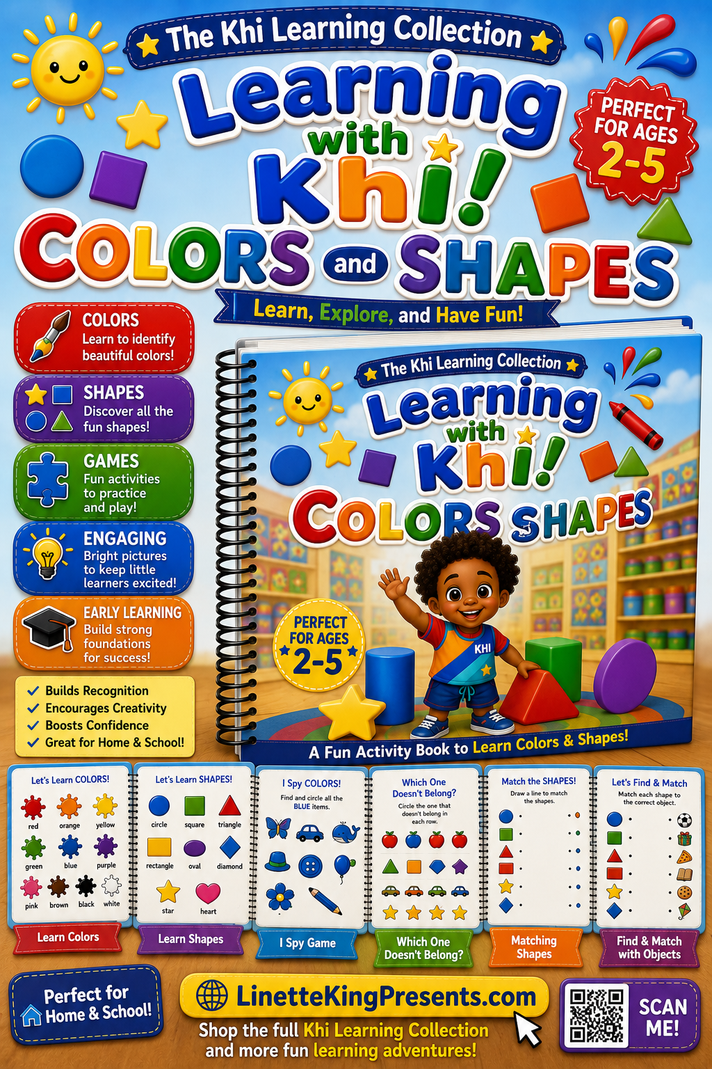 Learning with Khi! Colors and Shapes